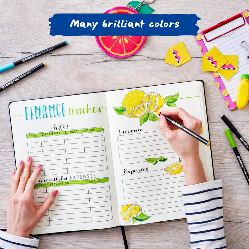 edding 1300 case Markers, 40 Colors, 34: Metal Box of 40-Multicoloured - Image 5